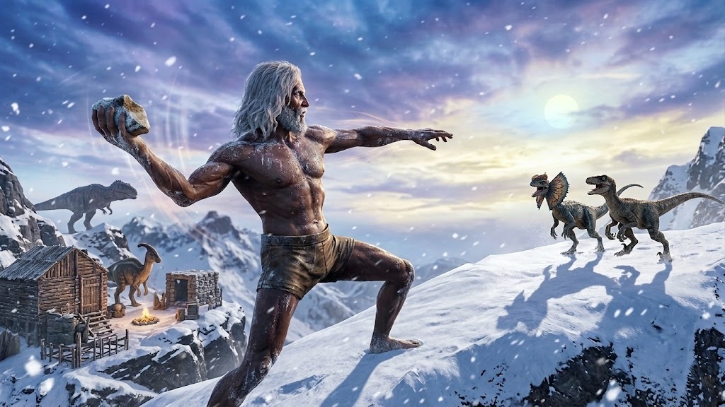 Thumbnail A third-person view showing the character holding the custom rugged stone. The throwing mechanic is intuitive and quick, perfect for early-game ranged encounters.