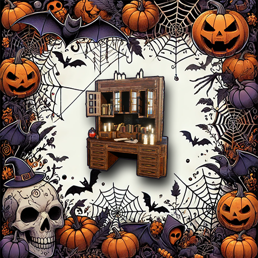 Thumbnail MSVV Halloween Nightshade Cabinet. Acts as storage. Don't take anything from the top shelf.