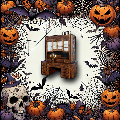 Thumbnail MSVV Halloween Mandrake Cabinet. Acts as storage. Don't worry the mandrake doesn't scream