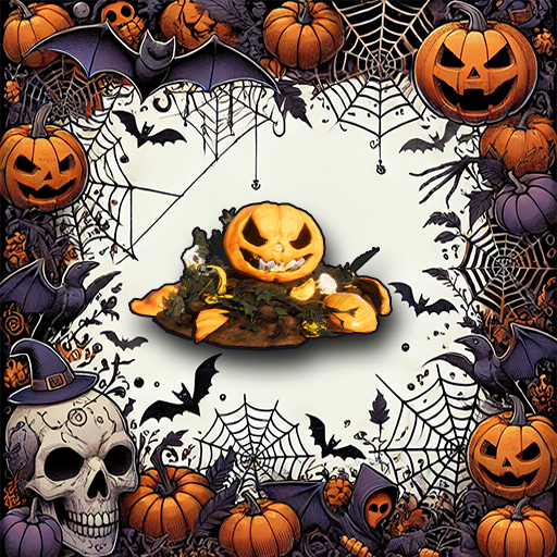 Thumbnail MSVV Halloween Jack O Lantern Patch. A placeable for around your base.