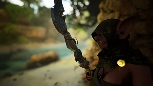 Female Goblin Wielding Her Second Favorite Weapon!