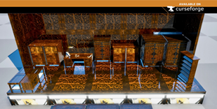 Cozy Carved furniture and structure set