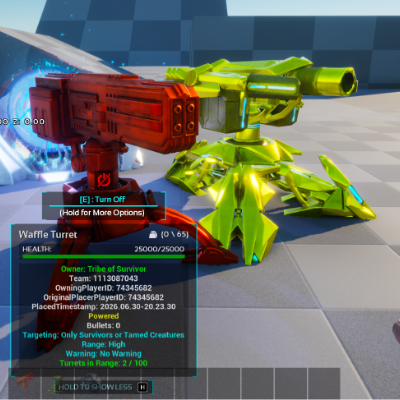 Waffle's Turrets – ARK: Survival Ascended Mod