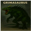 Grimasaurus logo