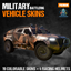 Military vehicle skins logo