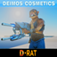 Deimos Cosmetics: Rat skin logo