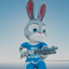 Deimos Cosmetics: Bunny skin logo